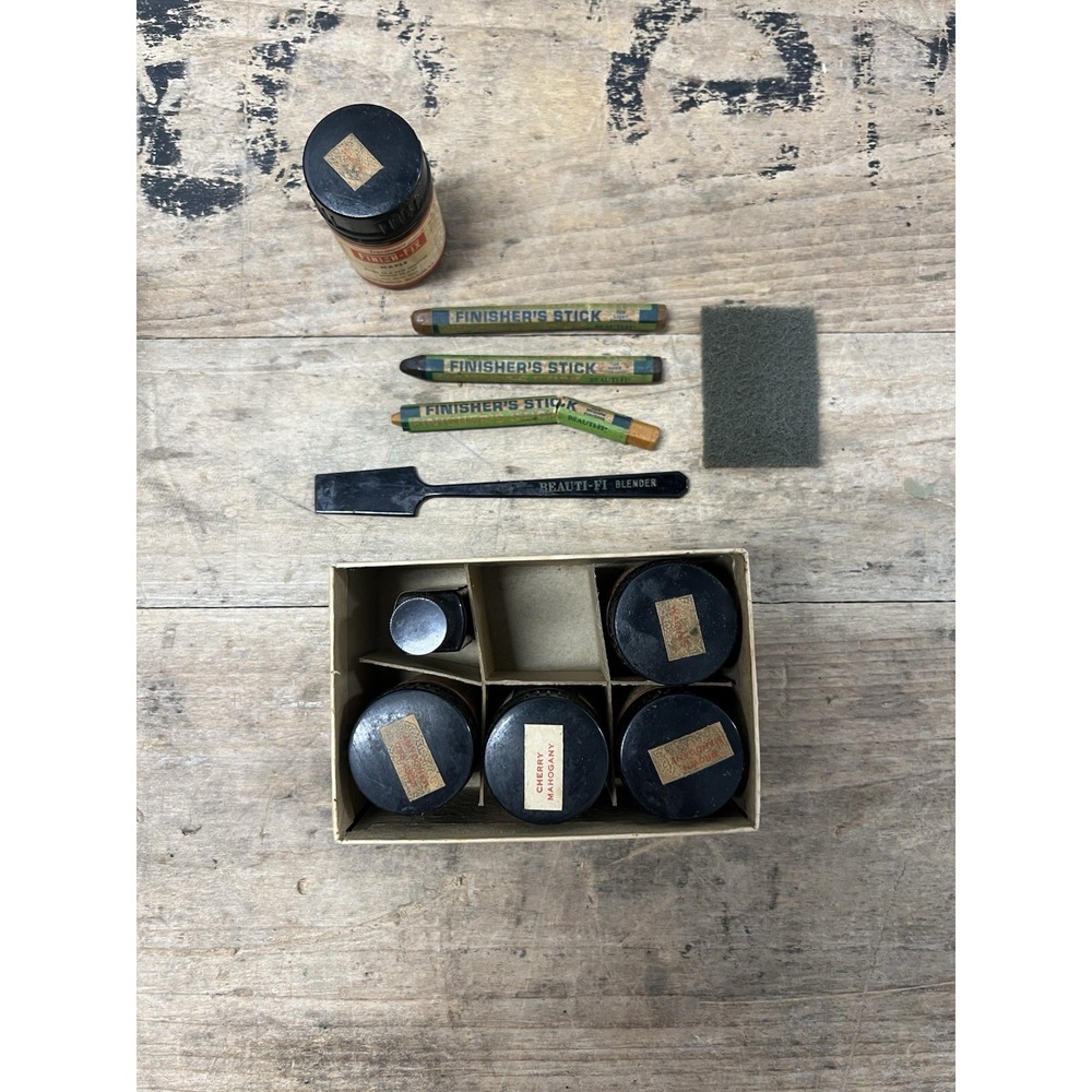 "finish-fix" wood touch up kit vintage